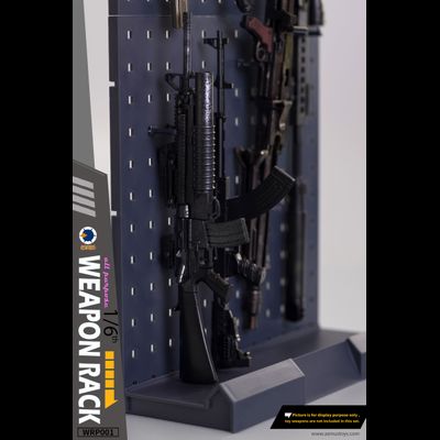 Стойка под оружие 1/6 и 1/12 (серая) - КОЛЛЕКЦИОННАЯ ДИОРАМА 1/6 Weapon Racks SET (WRP001) - ASMUS TOYS