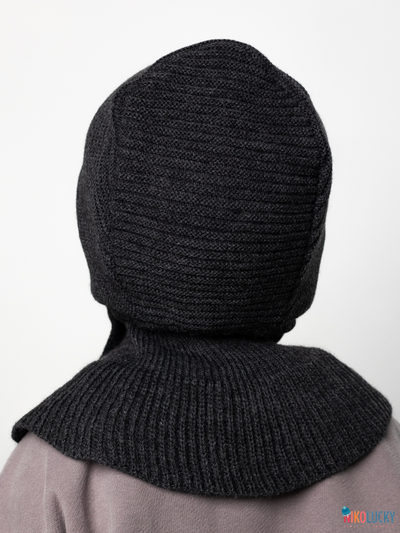 Шапка-шлем 24201-01 х/б подклад, темно-серый 42-44