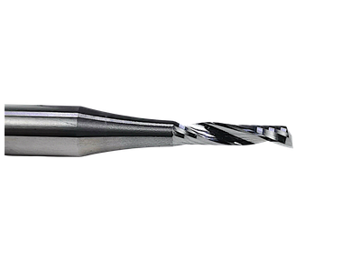 Фреза спиральная по пластику 2x8 s6x45 Z1 HM стружка вверх