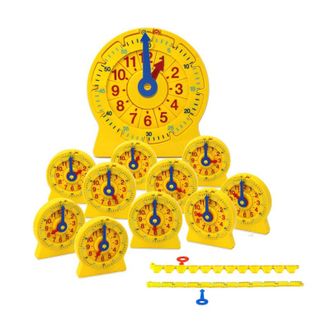 92905 Развивающая игрушка &quot;Учимся определять время. Часовой пазл&quot;, большой набор (11 элементов) (5+)