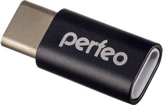 Адаптер Perfeo micro USB adapter with Type-C (PF-VI-O005 Black)