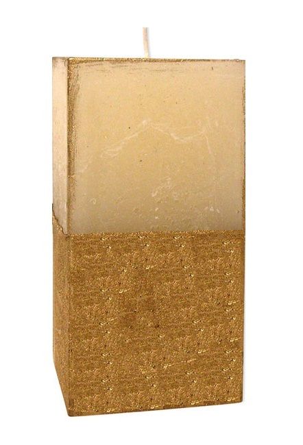 Свеча золотая декоративная блок