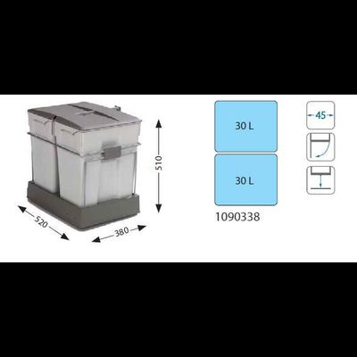 Система сортировки мусора ALBIO 40 2X30 L