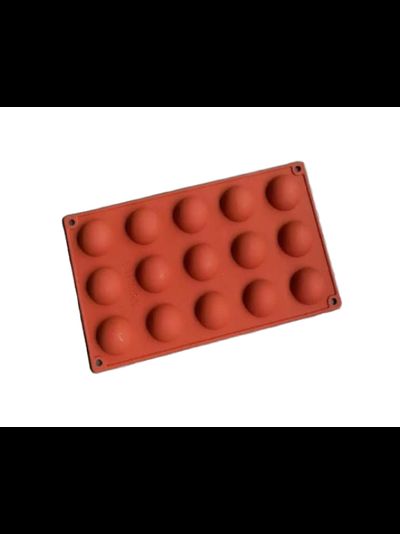 Силиконовая форма полусфера d-3,8 см, 15 ячеек купить в Калининграде