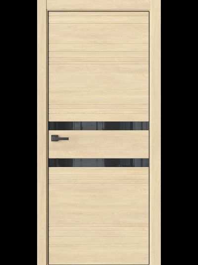 WESTSTYLE/ IN13 ЭКОШПОН СЕНДИ/ СТЕКЛО LACOBEL ЧЕРНЫЙ/ АЛЮМИНИЕВАЯ КРОМКА ПО ТОРЦАМ