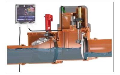 канализационный затвор с электроприводом