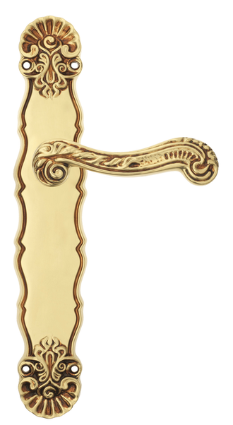Дверные ручки Morelli Luxury на планке LOUVRE PL OSA Цвет - Матовое золото