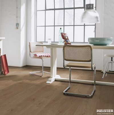 Ламинат MEISTER 6863 Дуб Чистый спокойный в интерьере