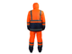 Костюм мужской рабочий &quot;Статус&quot; зимний куртка,п/к тк. Оксфорд оранжевый с т-синим и СОП
