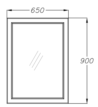 ЗЕРКАЛО ОМЕГА 65 МАТОВЫЙ БЕЛЫЙ