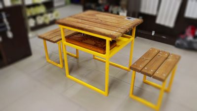 Стол для игры в нарды «Комплект»        желтый/бесцветный