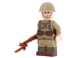 Японский солдат. Вторая мировая | UnitedBricks minifigures WW2 Japanese Army Rifleman (Burma)