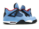 Nike Air Jordan Retro 4 Cactus Jack Blue (Синие с черным) новые