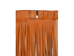 Bonny пояс с бахромой 80 Горчичный