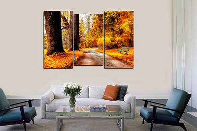 Модульная картина "Осенний лес"