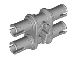 Technic, Pin Double with Axle Hole, Light Bluish Gray (32138 / 4211888)