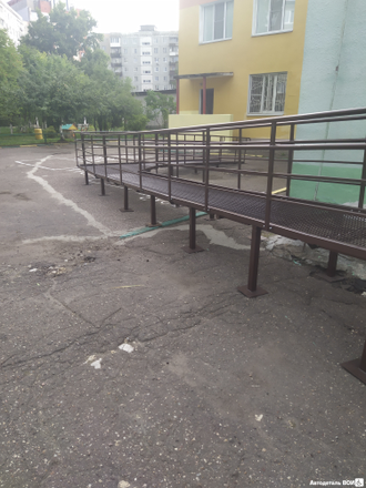 Пандус уличный из ПВЛ