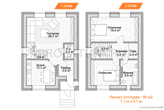 проект дома К-95 кв.м.