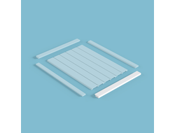 Молдинг Cosca MF004, гладкий, под покраску, экополимер, 2,8 метра