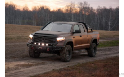 Пороги силовые BMS ALFA для Tayota Tundra Double Cab 2007-2021 (2 шт.)