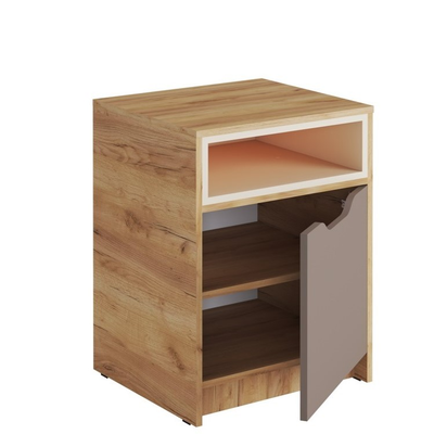 Rich Тумба ТМ-001 Дуб Крафт золотой - Миндаль/Глиняный серый