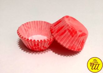 Капсулы бумажные для конфет 30*21 мм. - розовые