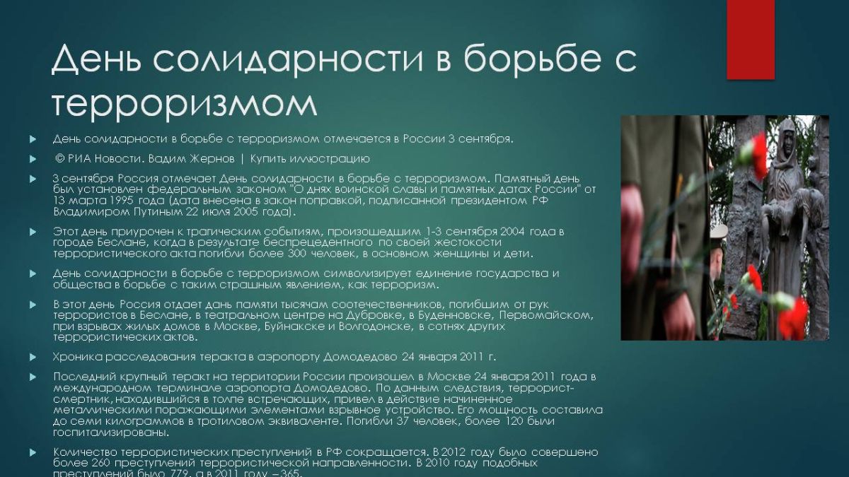 День по борьбе с терроризмом