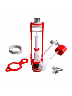 Арматура для унитаза с БП, кнопка АС-8(16)