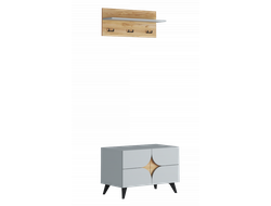 Монро Прихожая (Тумба с вешалкой) ТМ-002