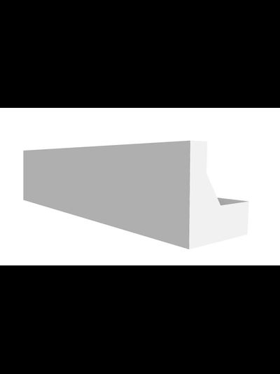 Потолочный плинтус для подсветки DECOR-DIZAYN DD616, из дюрополимера, под покраску, ударопрочный, 2 метра