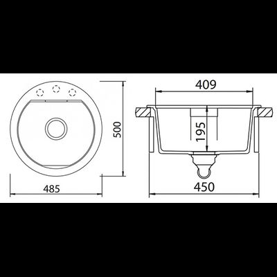 Мойка Schock CALYPSO 45