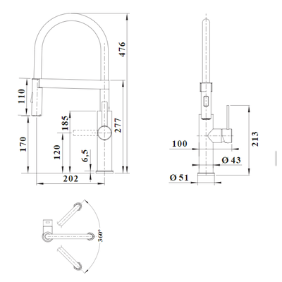Смеситель Sonea-S Flexo