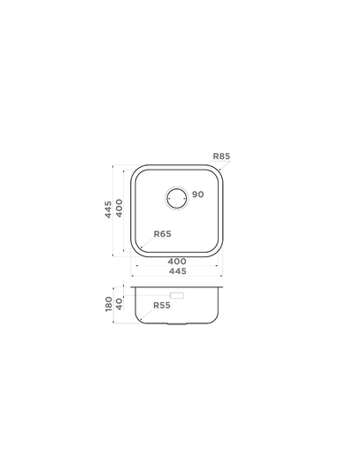 Мойка OMOIKIRI OMI 44-U/I QUADRO IN