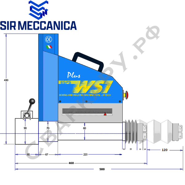 Станок расточно-наплавочный Sir Meccanica WS1 Plus