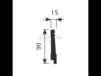 Плинтус PX016 - 90*15*2000мм