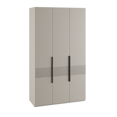 Ника Шкаф 3-х ств. 1350*2100*500 (мдф бежевый мат-05 / лдсп кашемир)