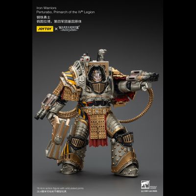 Пертурабо, примарх Железных Воинов (Warhammer Horus Heresy) - КОЛЛЕКЦИОННАЯ ФИГУРКА 1/18 Iron Warriors Perturabo, Primarch of the IVth Legion (JT01819) - JOYTOY
