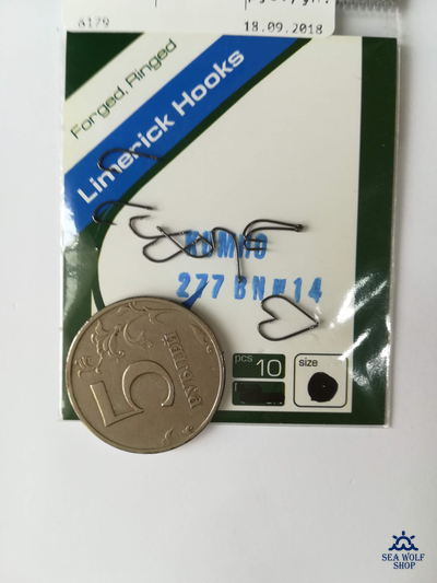 Крючки Kumho 277 BN x4 №14, 10шт/уп