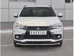 Защита переднего бампера d42 секции для MITSUBISHI ASX 2017-