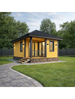 баня из бруса, крутой проект бани с террасой лофт стильная каркасная баня с панорамными окнами в пол