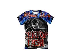 Футболка 3D с полной запечаткой Сектор Газа, Юрий Хой №59