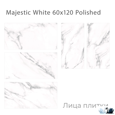 Керамогранит Staro Palacio Majestic White 60х120 см глянцевый