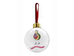 Новогодний ёлочный шар #3 на День влюблённых, 14 февраля