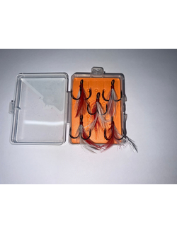 Крючки-тройники с опушкой 1# (1уп-5шт)