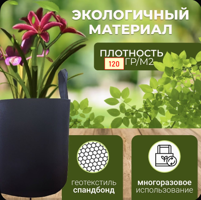 Многоразовый стакан для рассады 0,5 литра 10 шт. Умный стакан Гроубэг