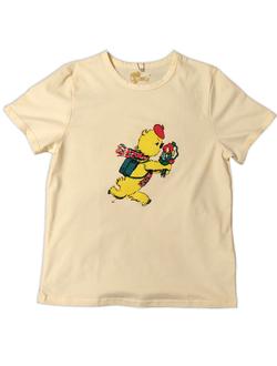 ФУТБОЛКА ЖЁЛТАЯ «Привет Мишка» (взрослая, L)