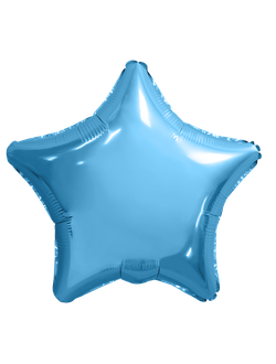 Звезда холодно-голубая 45см