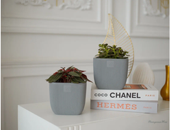 Горшок с дренажной системой Фабио VipSet 1,95 л серый