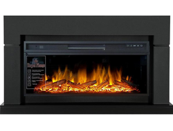 Линейный электрокамин Lindos GR с очагом Vision 42 LOG LED