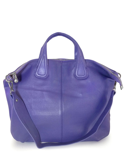 (АРТИКУЛ: 9618/1/82) СУМКА ЖЕНСКАЯ, БОЛЬШАЯ, НАТУРАЛЬНАЯ КОЖА, СИРЕНЕВАЯ, С ШИРОКИМ ПЛЕЧЕВЫМ РЕМНЕМ